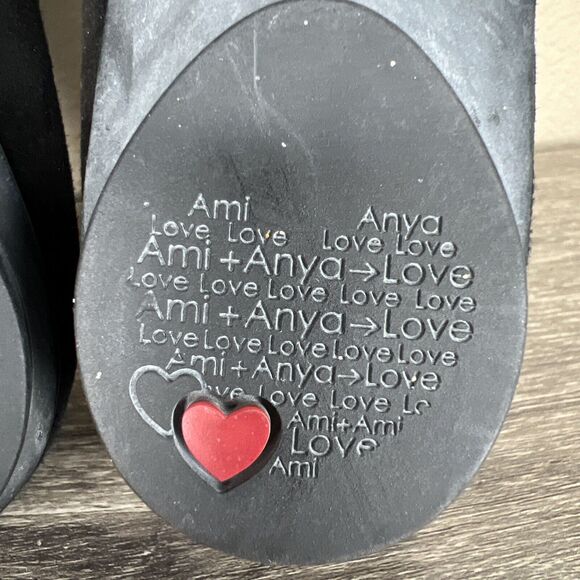 BeautiFeel Cap Toe Ballet Shoe Dress Pump Flat Leather EU 40 US 9.5 Black Silver - Picture 9 of 13